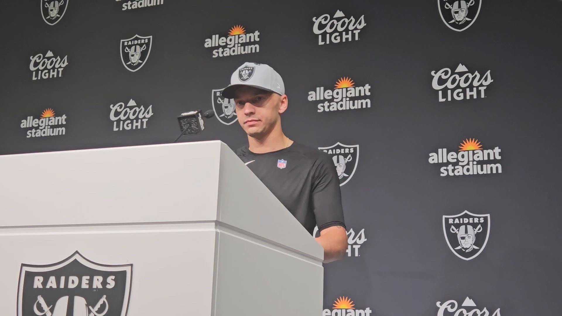 WATCH: Raiders QB Desmond Ridder Speaks After Falcons Loss