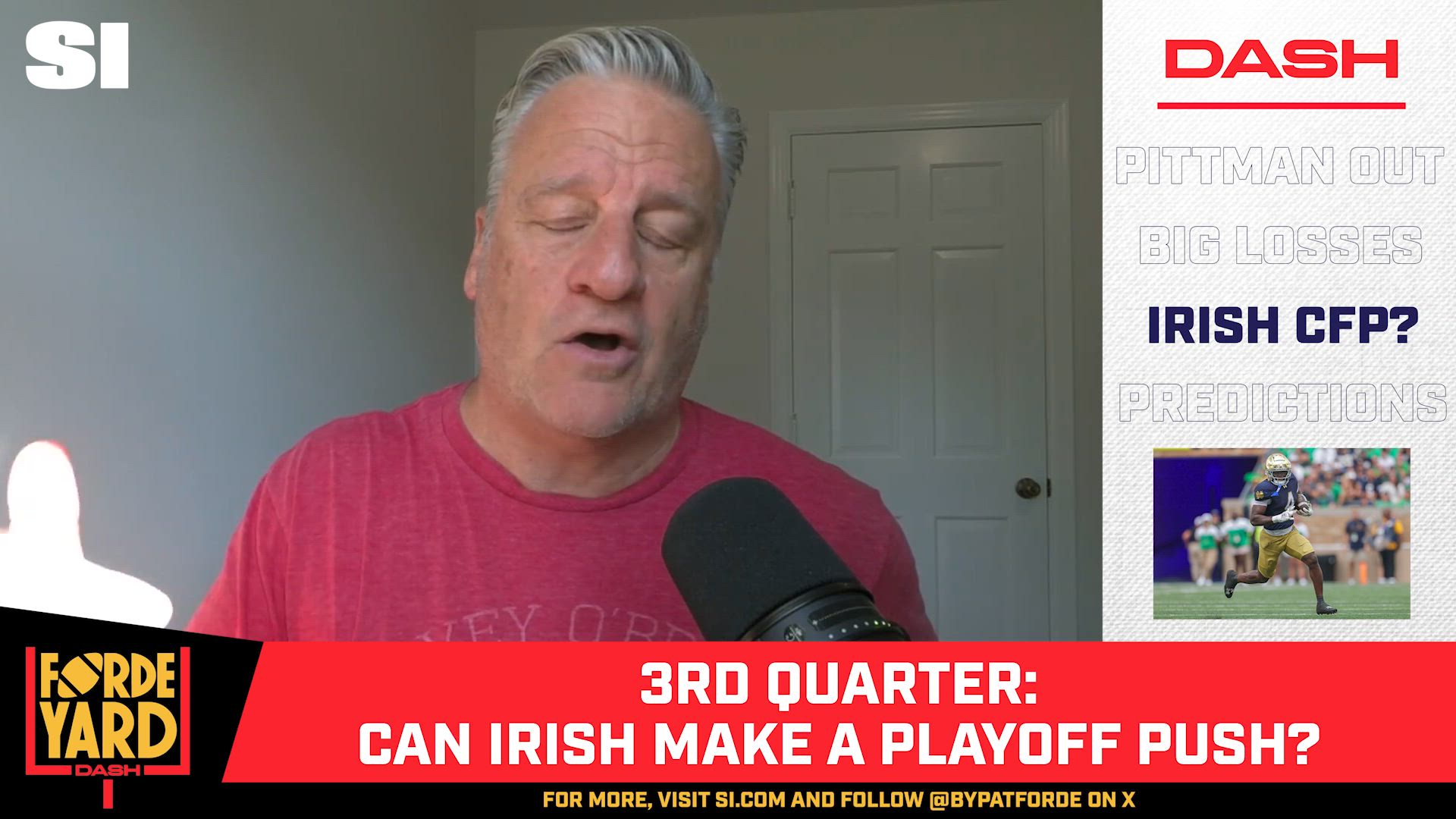 Pittman Fired, Bad Losses For Marquee Programs, Irish Playoff?