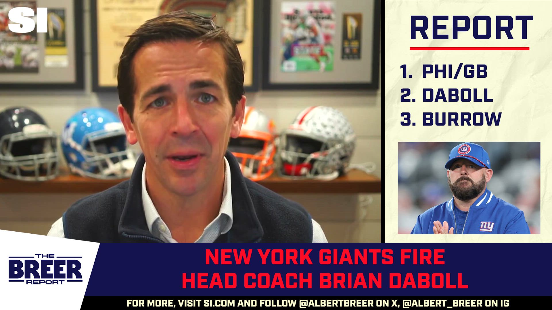 Albert Breer on Burrow Returning To Practice, Daboll Fired, Eagles Over Packers