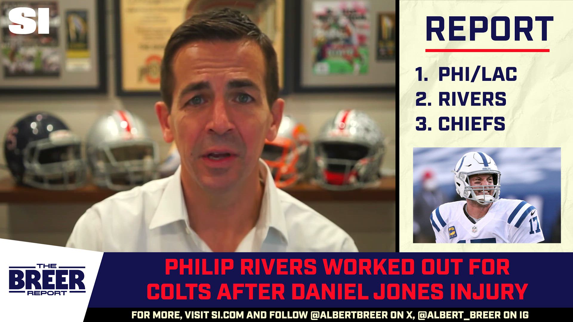 Albert Breer on Philip Rivers’ Colts Workout, Chargers over Eagles, Chiefs Fall to 6-7