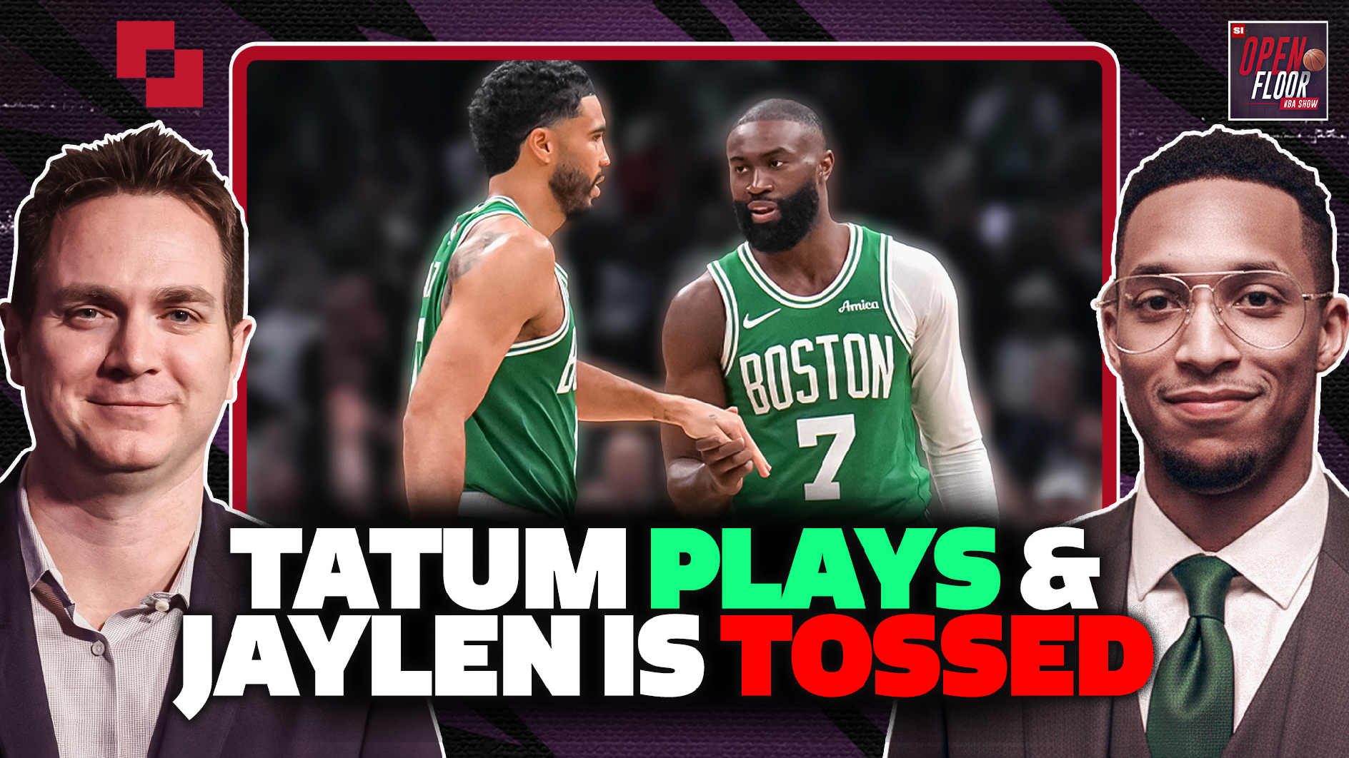 Tatum Looks GREAT & Jaylen Brown's BAD Ejection