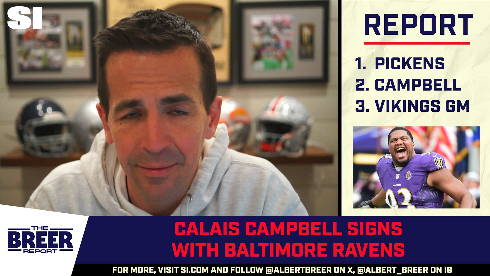 Albert Breer on Pickens Back in Dallas, Campbell to Ravens, Vikings GM Search