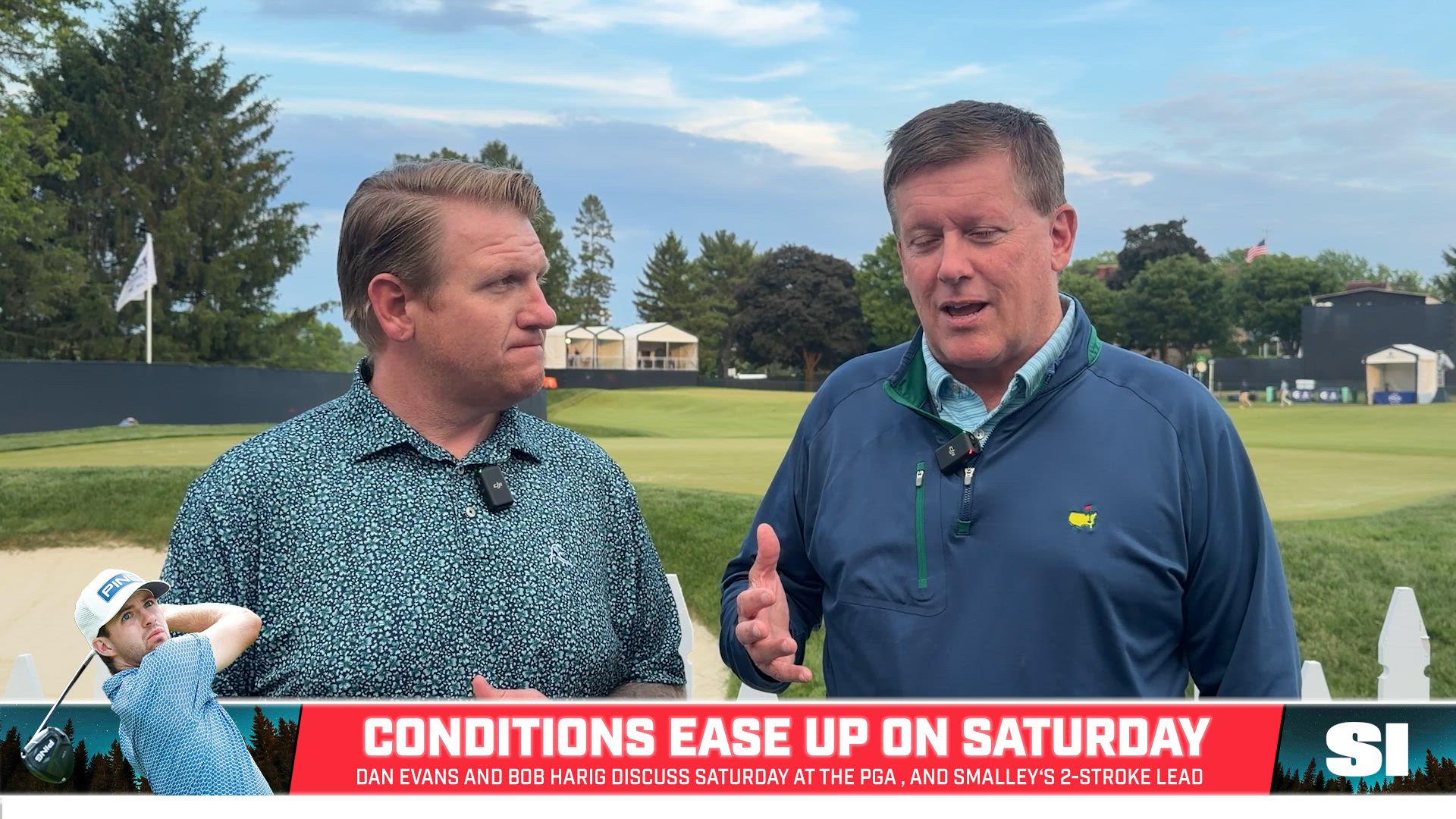 Conditions at the PGA Championship Improve as Alex Smalley Still Leads the Pack