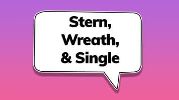 Stern, wreath, and single.