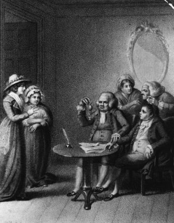 A medical consultation, circa 1807.