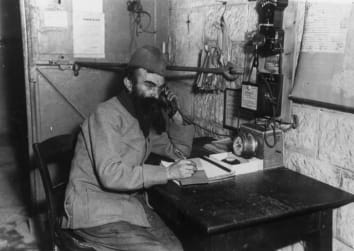 A French telegraphist in 1917, <a href=