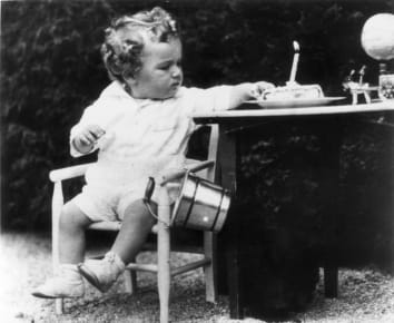 Charles Augustus Lindbergh Jr. on his first birthday.