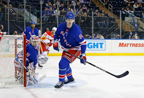 Adam Edstrom during his second NHL game vs. Calgary this past Monday