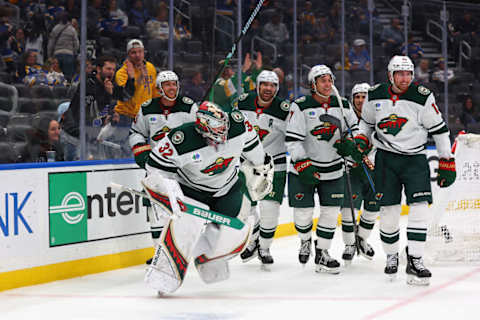 Filip Gustavsson's goalie goal was the first in Minnesota Wild franchise history.