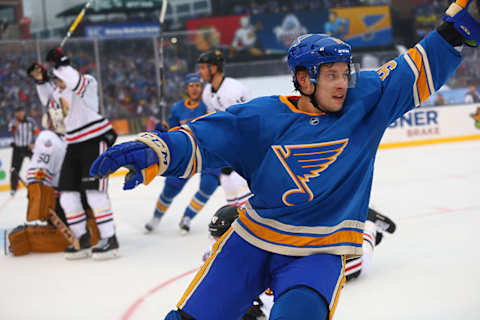 Blues blackhawks winter classic jerseys best sale