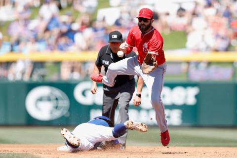 Los Angeles Angels v Chicago Cubs; Michael Stefanic