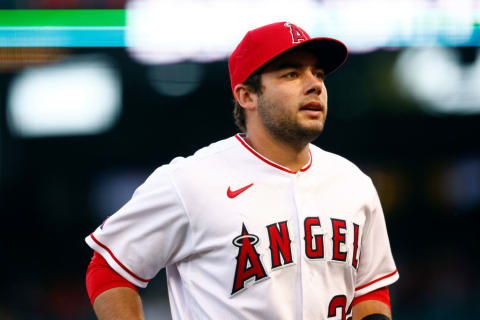 Miami Marlins v Los Angeles Angels; David Fletcher