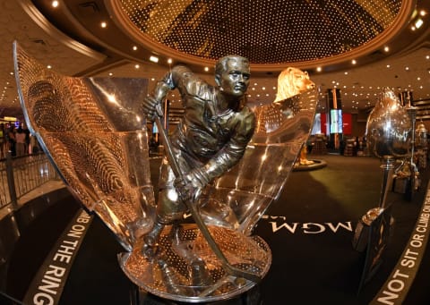 NHL Trophies Displayed At MGM Grand Hotel & Casino Ahead Of The 2019 NHL Awards