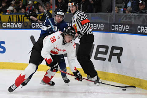 Conor Geekie, with Team Canada at the 2024 IIHF World Junior Championship