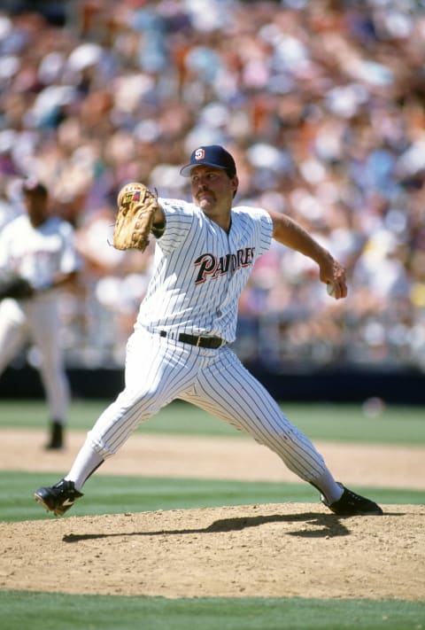 Randy Myers with the San Diego Padres