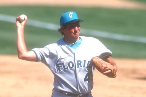 Former Florida Marlins pitcher Charlie Hough, who started the very first MLB game for the Marlins in 1993 and who also graduated from Hialeah High School.