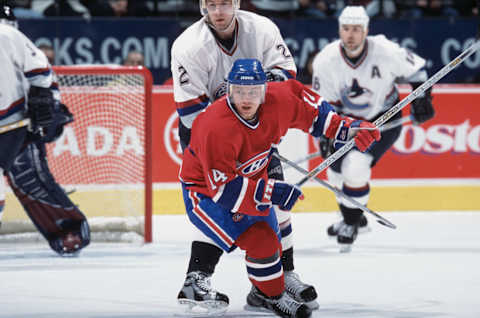 Oleg Petrov skates on the ice