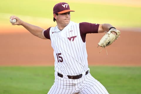 Today the Atlanta Braves second-round draft pick, pitcher Drue Hackenberg .