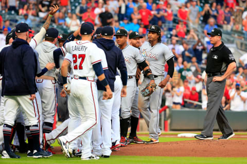 Miami Marlins v Atlanta Braves