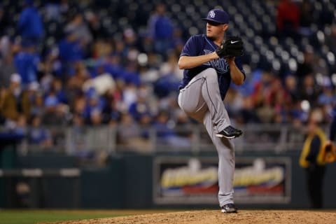 Jake McGee in his windup.