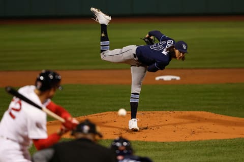 Tyler Glasnow pitching at Fenway.