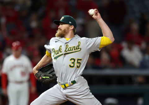 Oakland Athletics v Los Angeles Angels