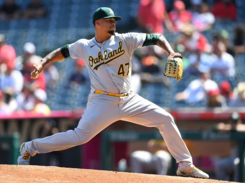 Oakland Athletics v Los Angeles Angels