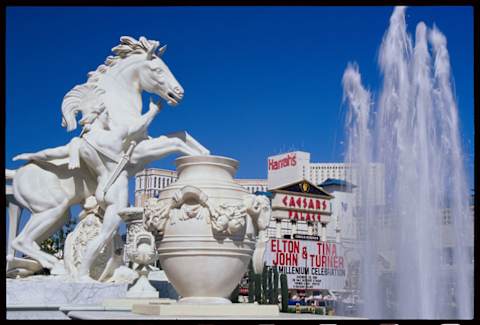 Fountain Sculpture at Caesars Palace Hotel and Casino