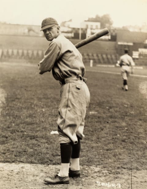 Pittsburgh Pirates Centerfielder Max Carey in Batting Position