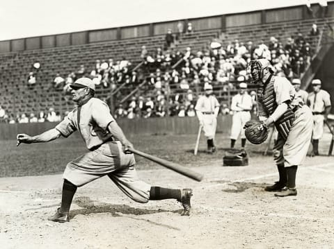 Honus Wagner Swinging at the Plate