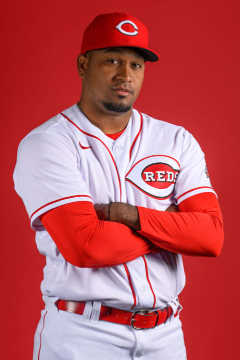 Alexis Diaz at Cincinnati Reds Photo Day.