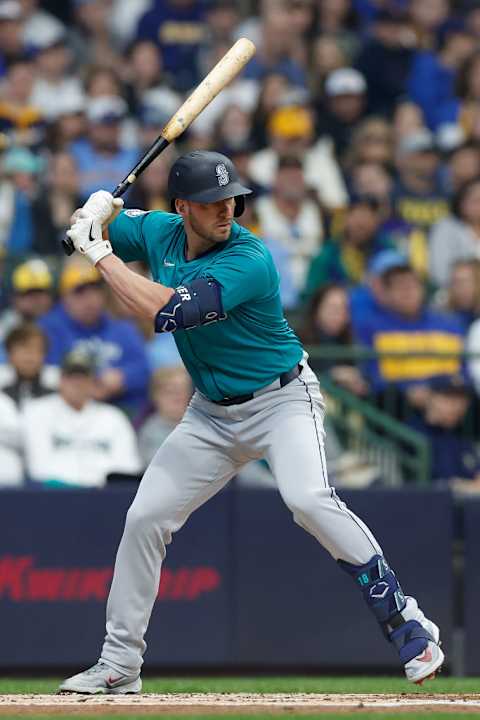 Mitch Garver squares up in the box