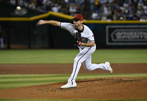 Zach Davies pitches,  Arizona Diamondbacks