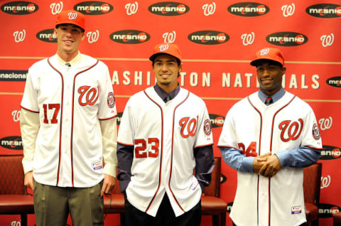 Alex Meyer (left), Anthony Rendon (middle), Brian Goodwin (right)