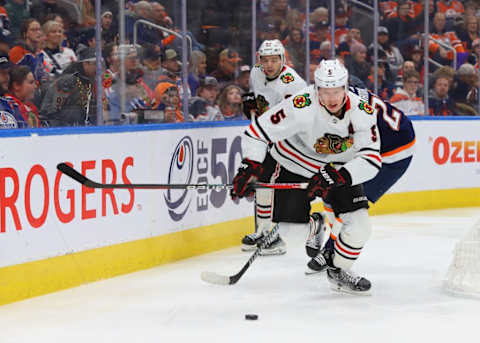 Chicago Black Hawks v Edmonton Oilers