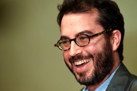 The writer Jonathan Safran Foer smiles during the...