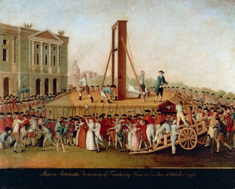 The Execution Of Marie Antoinette On October 16, 1793