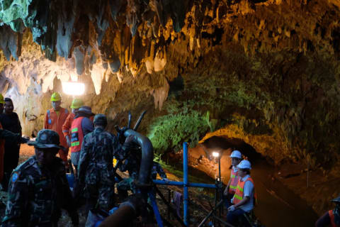 Thailand Cave Rescue For Missing Soccer Team