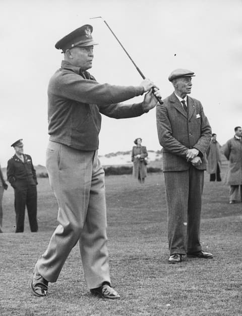 Dwight Eisenhower plays a couple of holes.