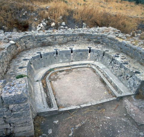 Roman latrine from Tunisia, c.3rd century BCE.