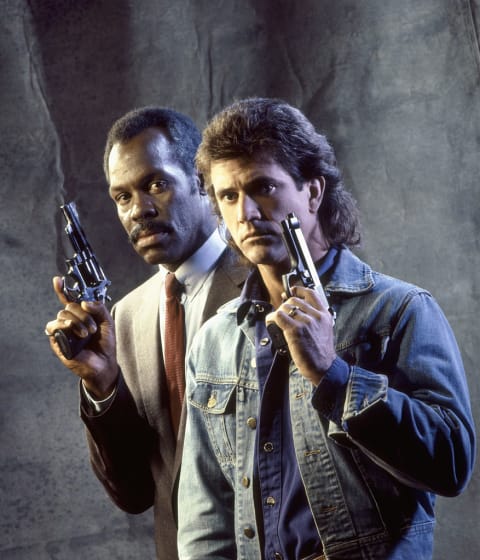 Danny Glover and Mel Gibson in  'Lethal Weapon' (1987)