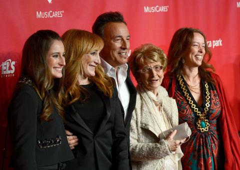 L to R: Jessica Springsteen, Patti Scialfa, Bruce Springsteen, Adele Springsteen, and Pamela Springsteen attend MusiCares.