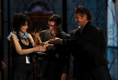 Amy Heckerling, Brian Backer, and Sean Penn attend Spike TV's "Guys Choice" Awards in 2011.