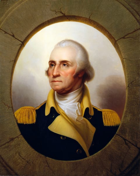 George Washington (Porthole portrait) by Rembrandt Peale