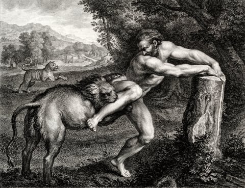 Being attacked by a lion was no big deal for Milo of Croton.