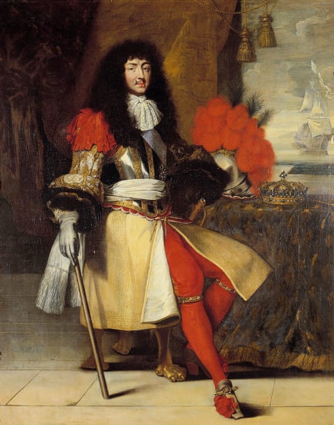 Portrait of Louis XIV - Painting after Claude Lefebv