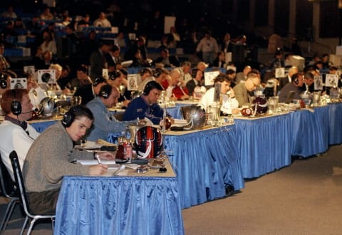 NFL teams are constantly on the phone during the draft. 