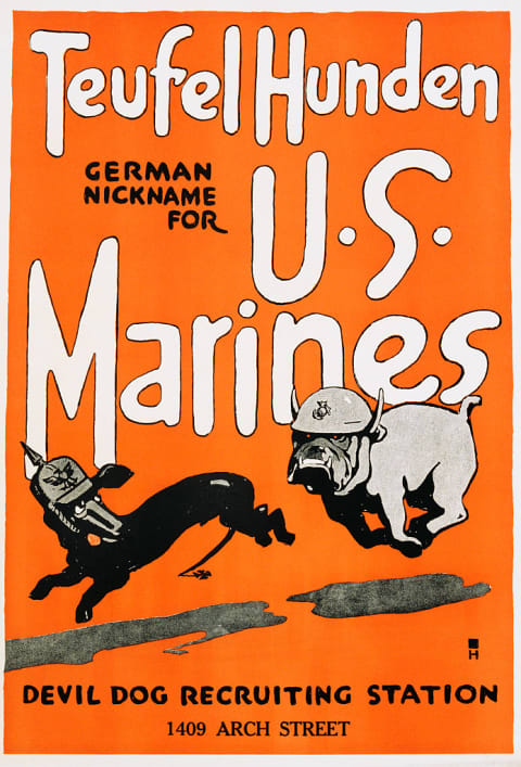 A U.S. Marines recruitment poster.