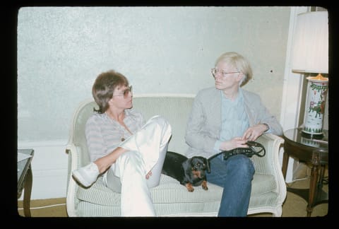 David Cassidy Chatting with Andy Warhol in 1975.