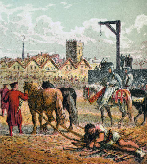 'Wallace Executed,' 1305, (c1850).